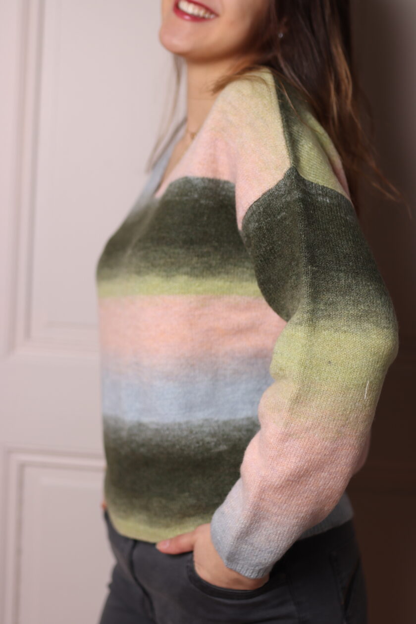 FUD07PU - PULL  V MULTICOLORE - 25H – Image 3