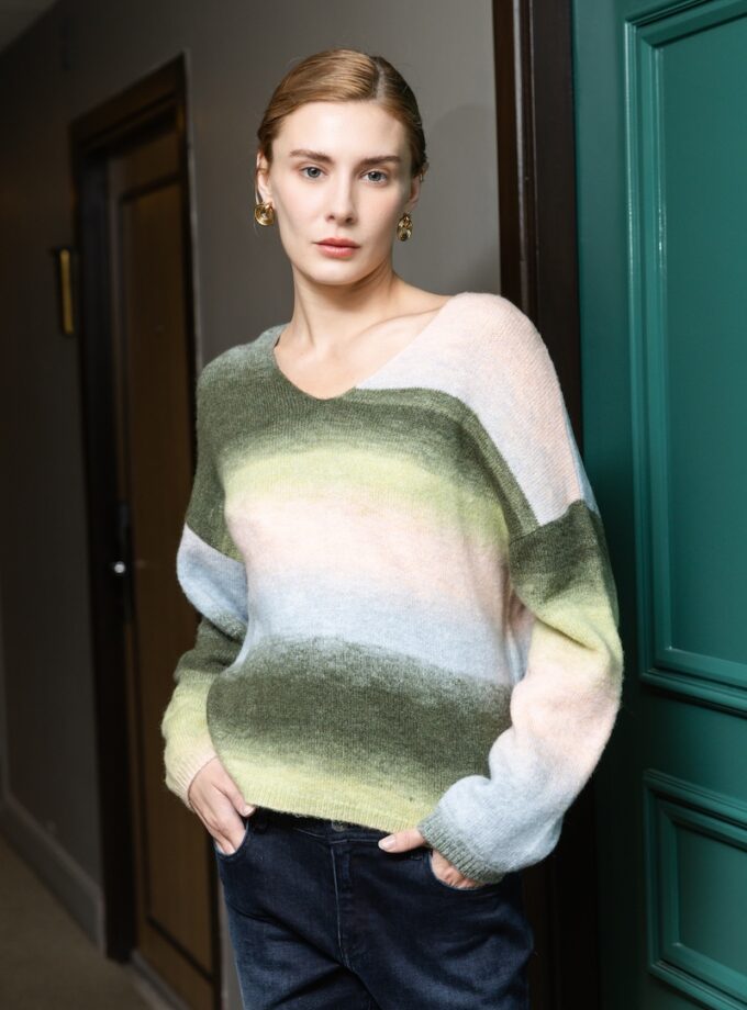 FUD07PU - PULL  V MULTICOLORE - 25H