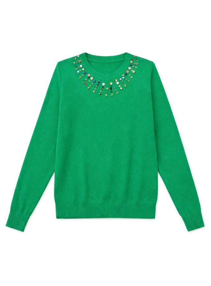 LOL05PU - PULL AVEC PERLES COL - 26H