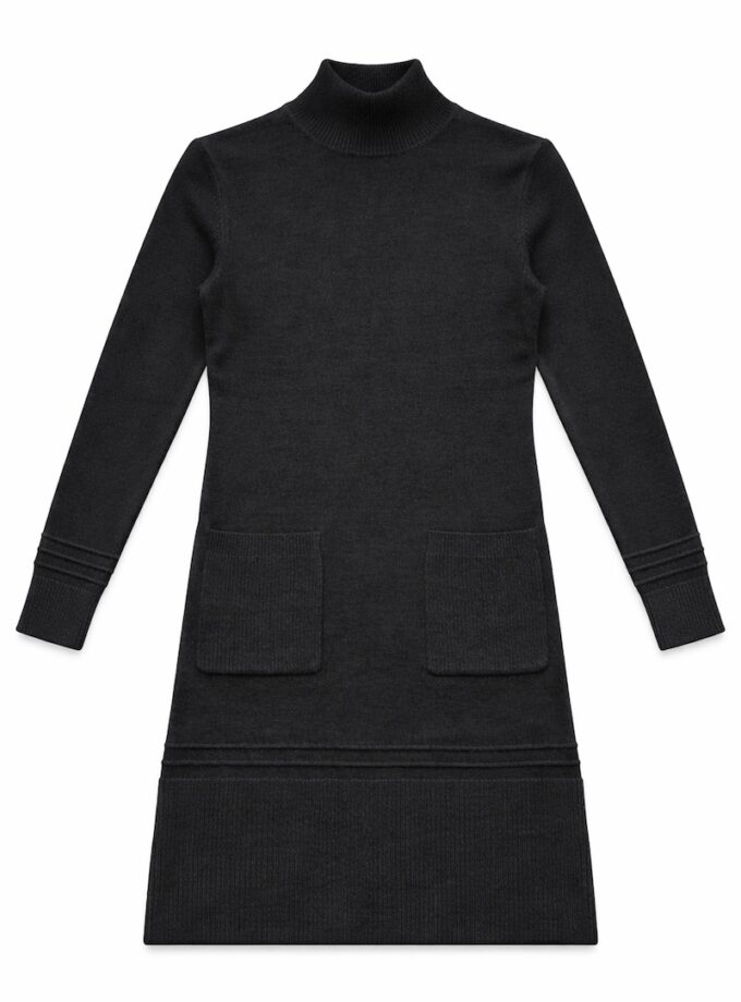 ONY08R - ROBE MAILLE COL MONTANT - 26H