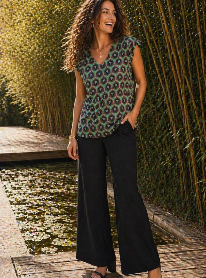 MAC01TS - T-shirt Imprimé Mancheron